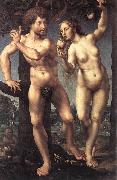 GOSSAERT, Jan (Mabuse) Adam and Eve safg oil on canvas